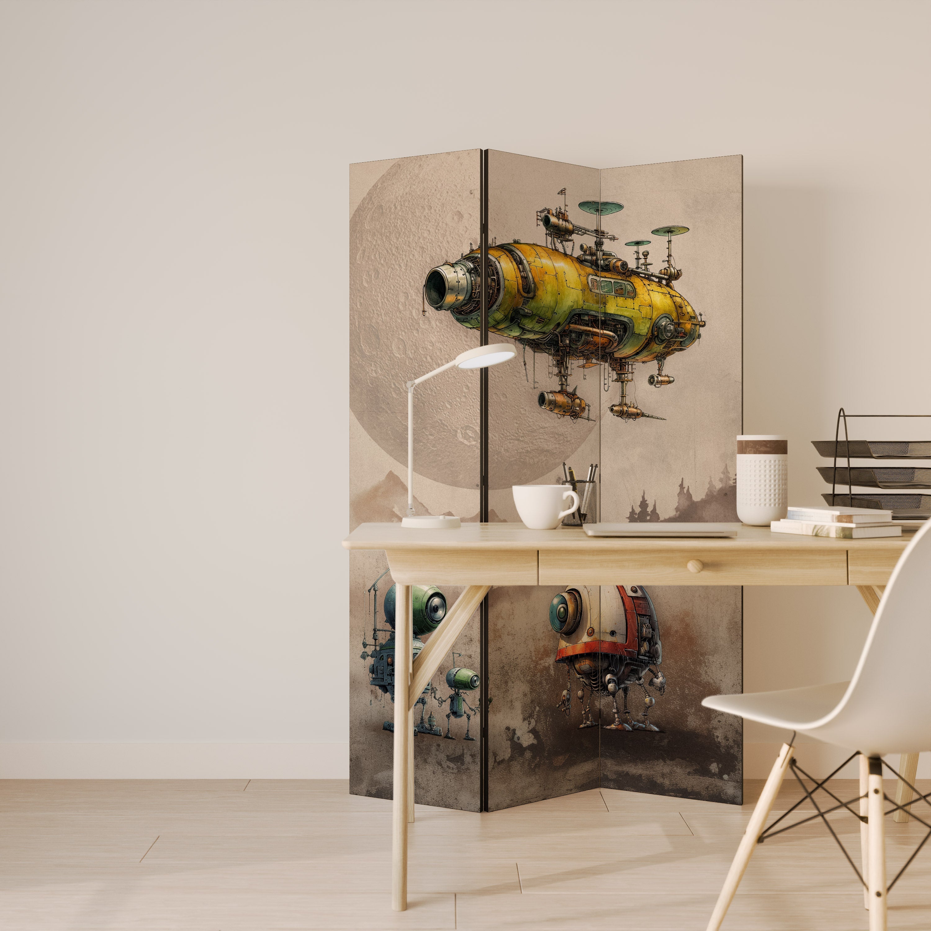 MACHINARIUM MACHINES Dekorativer 3-teiliger Raumteiler