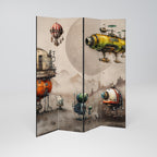 MACHINARIUM MACHINES Decorative 4-Panel Room Divider