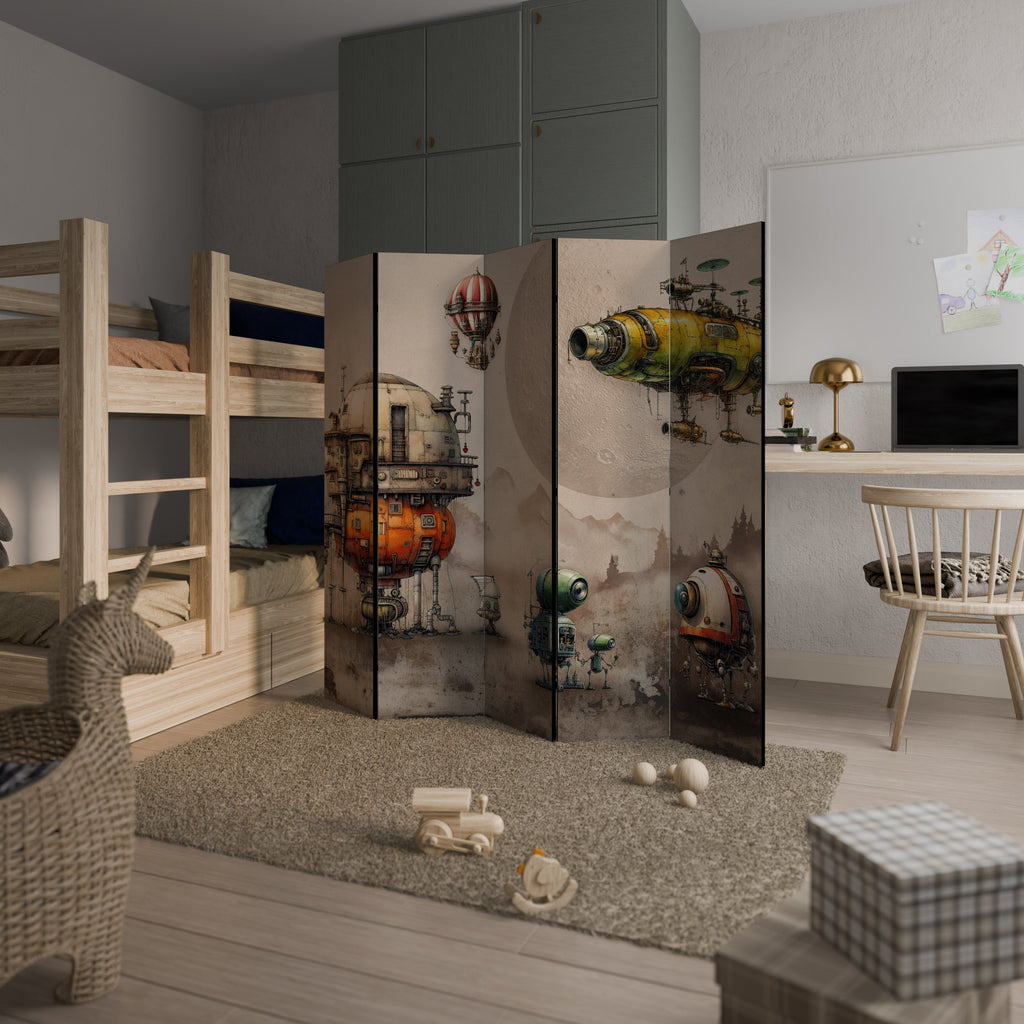 MACHINARIUM MACHINES Decorative 5-Panel Room Divider