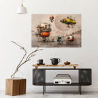 MACHINARIUM MACHINES Peel and Stick Horizontal Poster