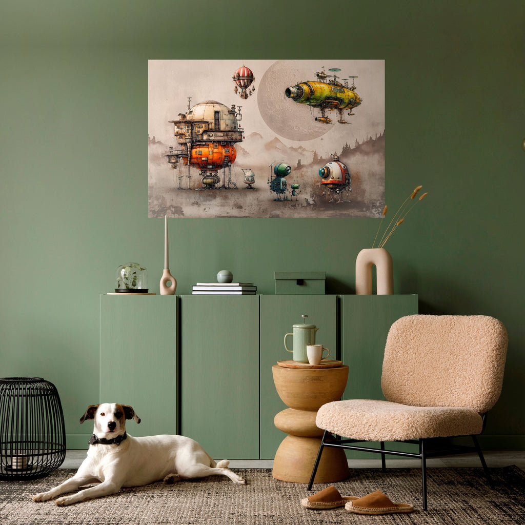 MACHINARIUM MACHINES Peel and Stick Horizontal Poster