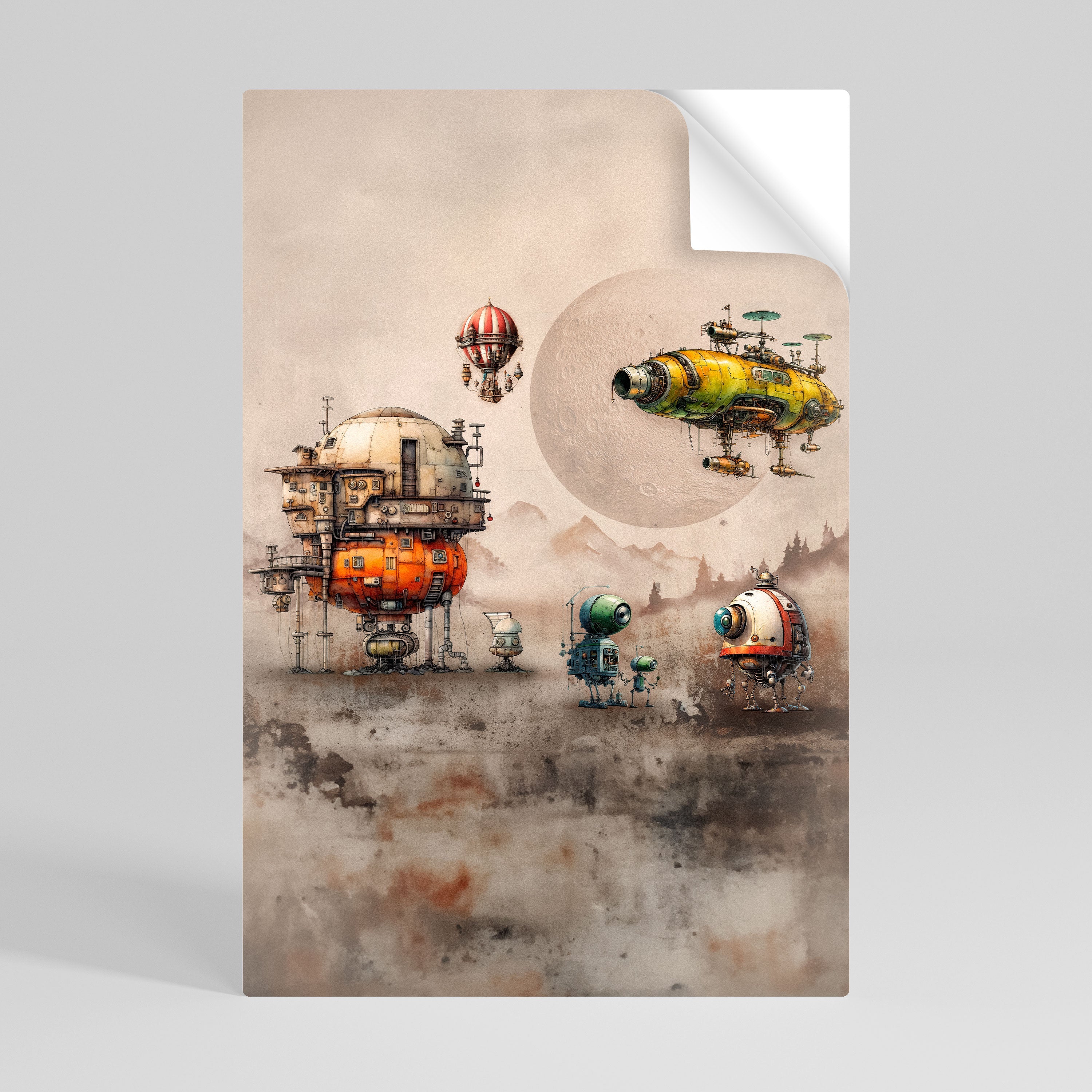 MACHINARIUM MACHINES Vertikales Poster zum Abziehen und Aufkleben
