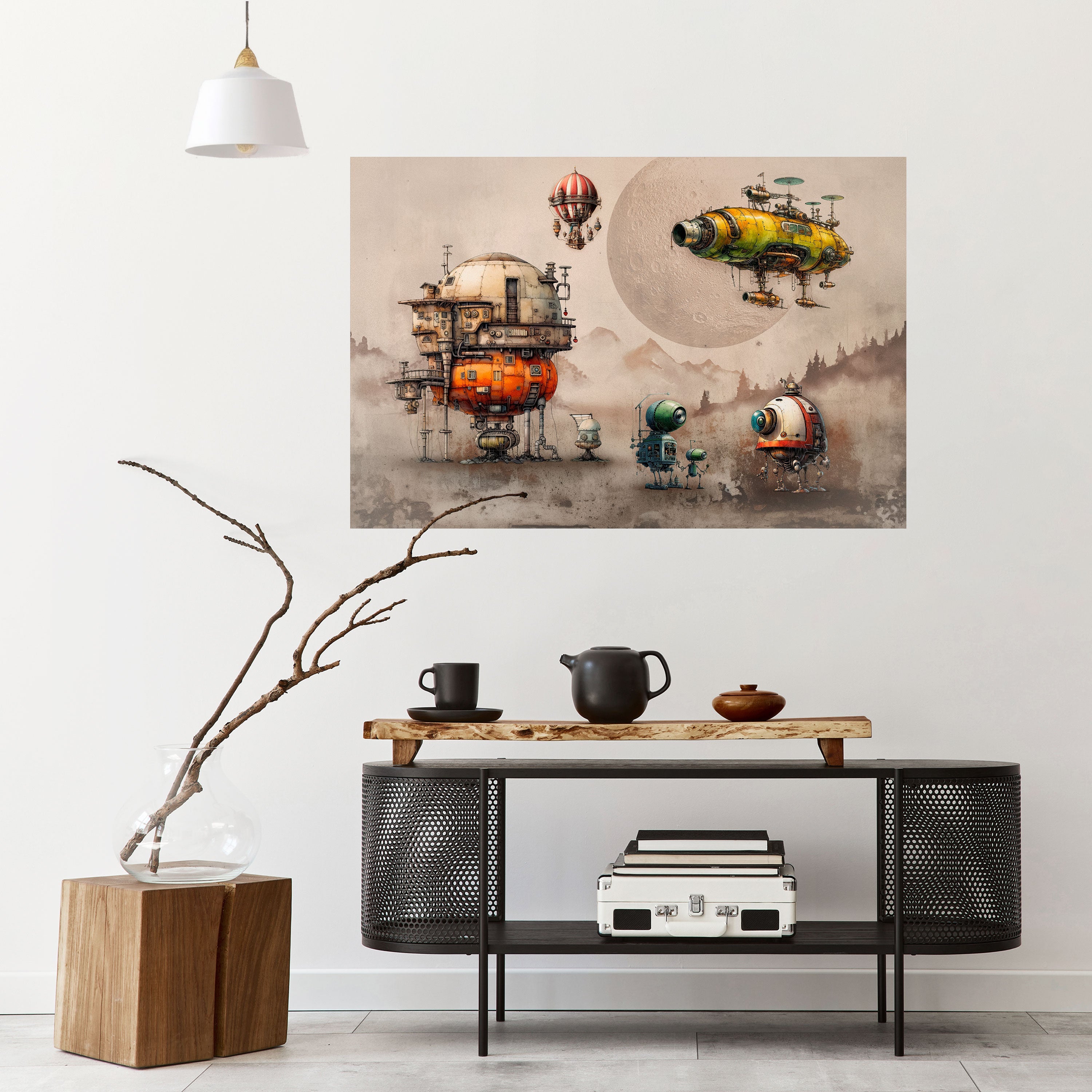 MACHINARIUM MACHINES Selbstklebendes Horizontal-Poster
