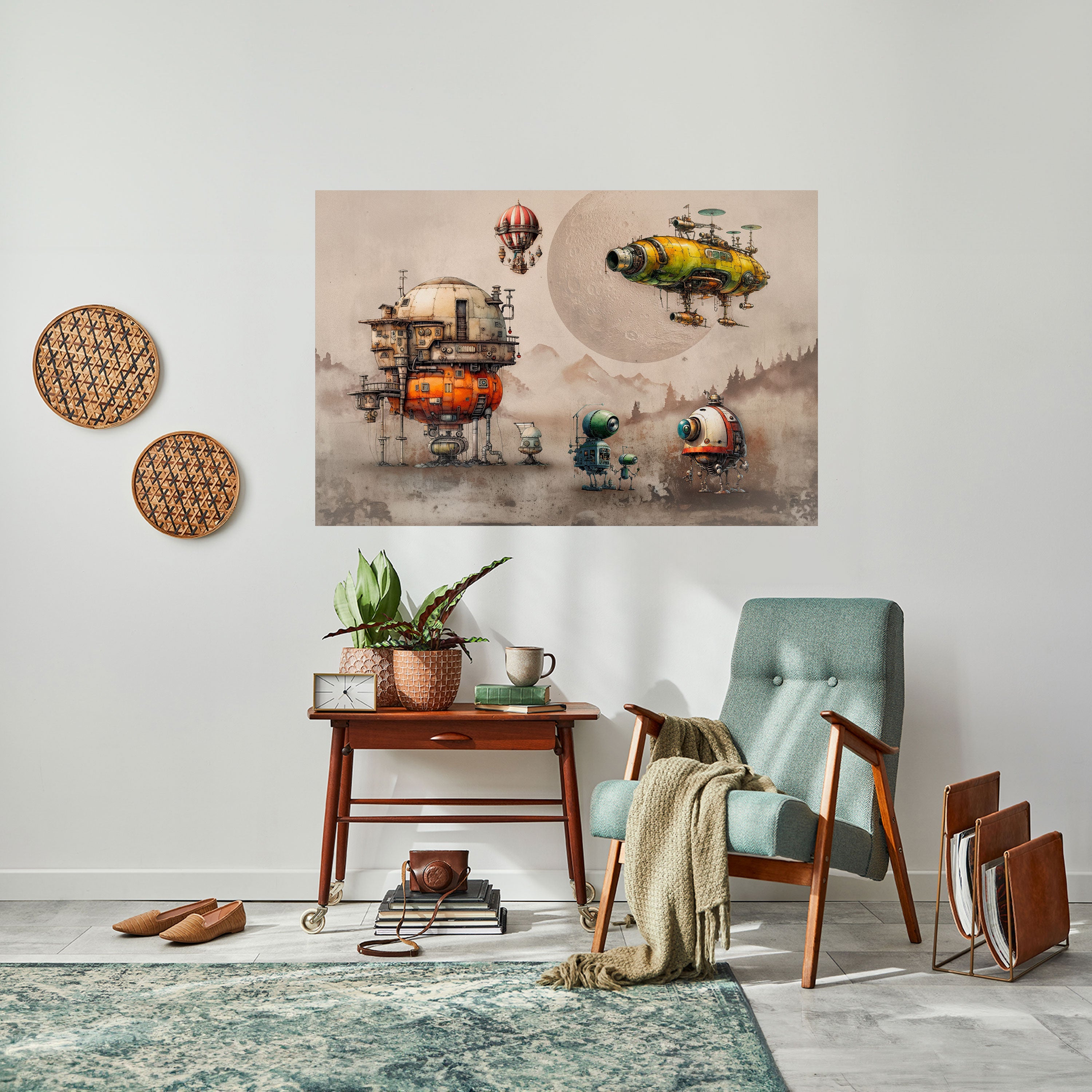 MACHINARIUM MACHINES Selbstklebendes Horizontal-Poster