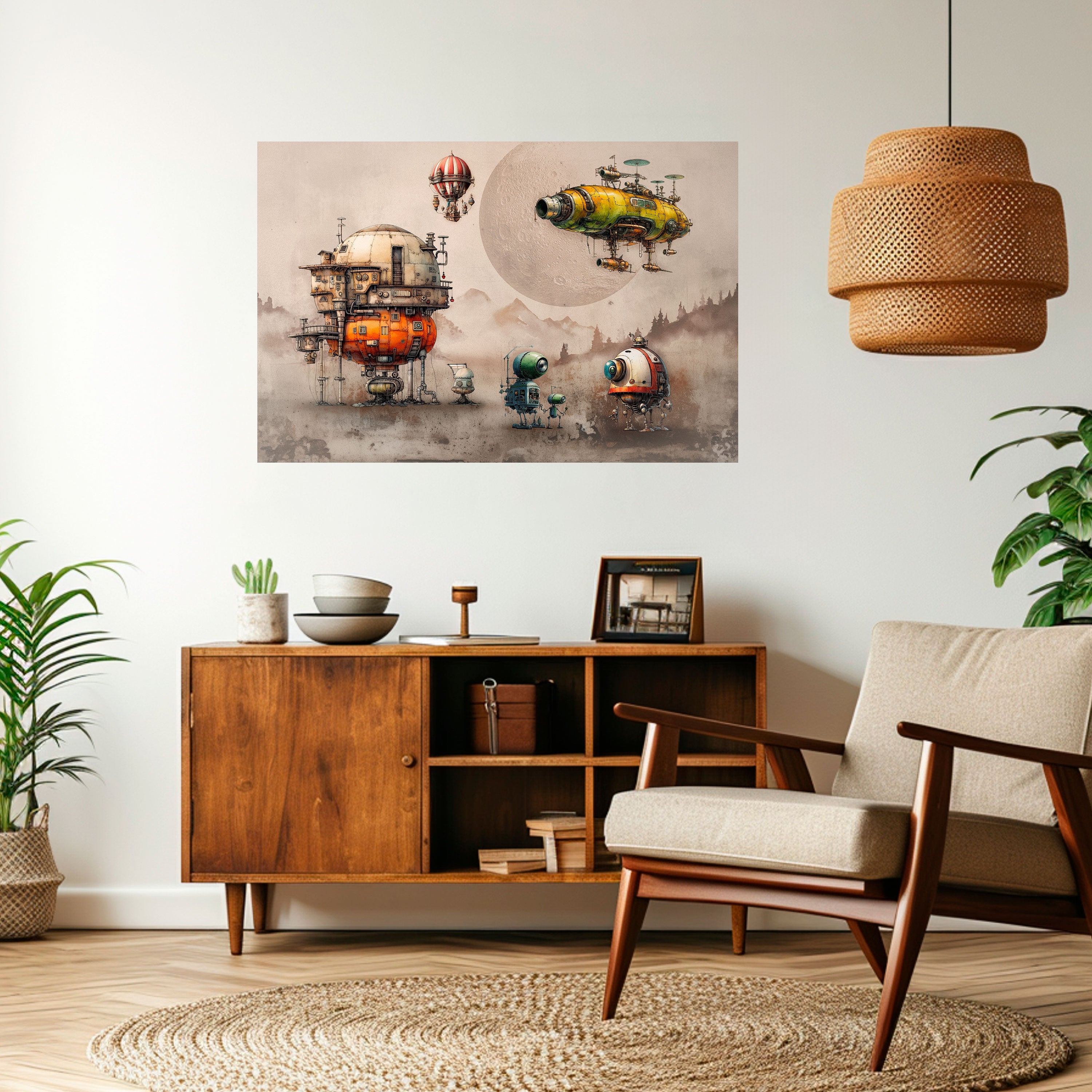 MACHINARIUM MACHINES Selbstklebendes Horizontal-Poster