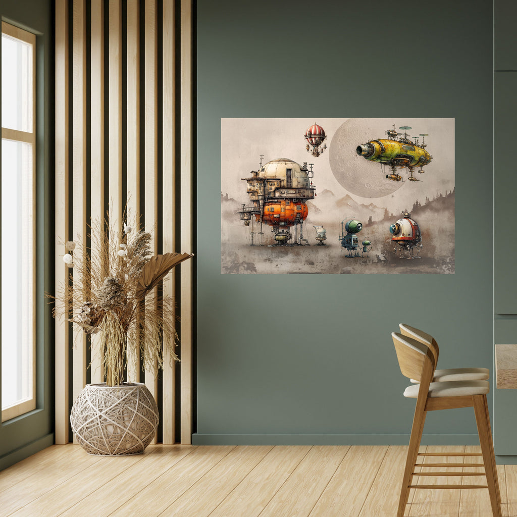 MACHINARIUM MACHINES Peel and Stick Horizontal Poster
