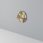 COCOA FRUITS Oval Art Shelf In Oak Effect