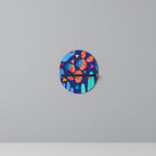 CACTUS VIBES Oval Art Shelf In Black Finish