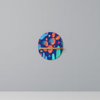 CACTUS VIBES Ovales Kunstregal in Eiche-Optik