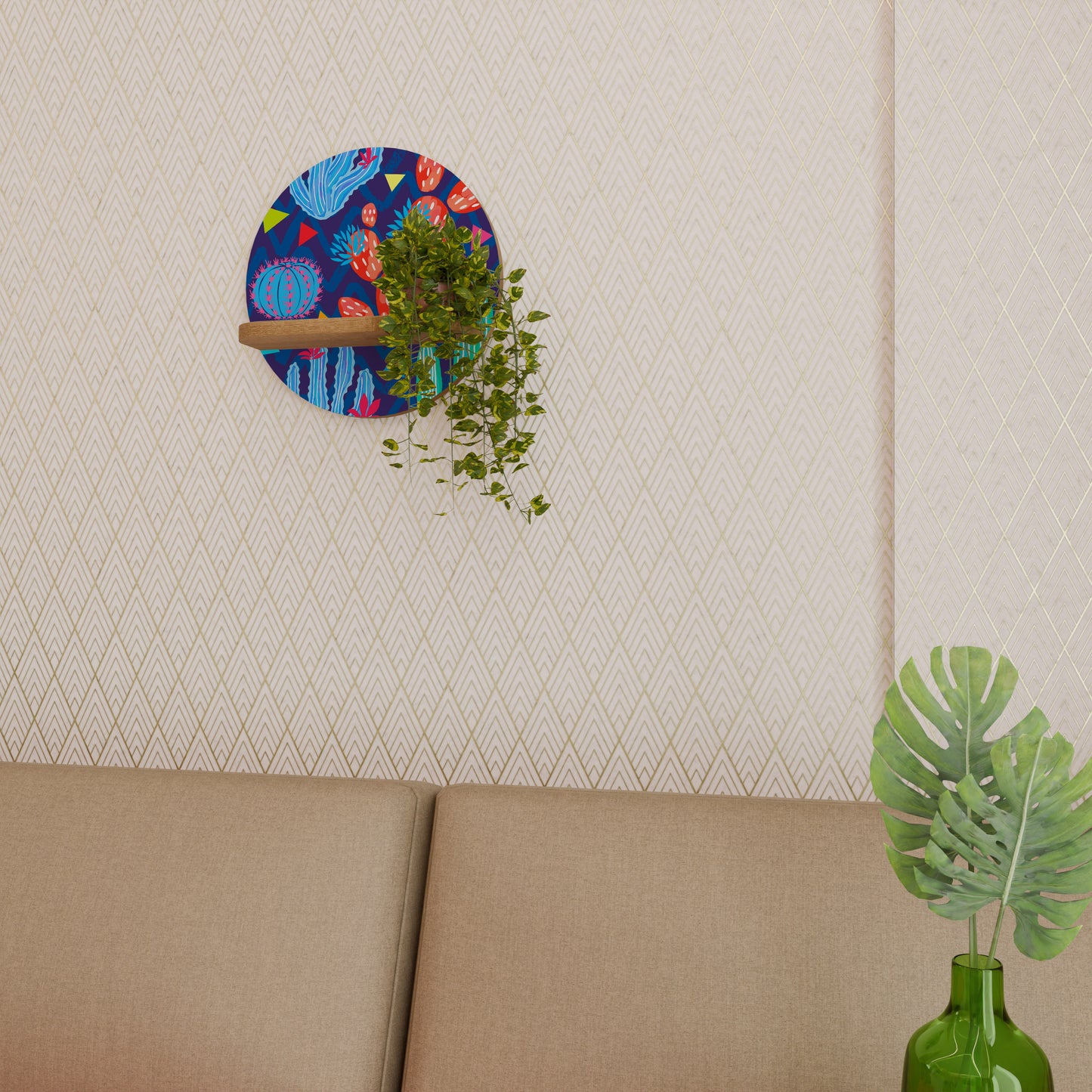 CACTUS VIBES Dekoratives Wandregal