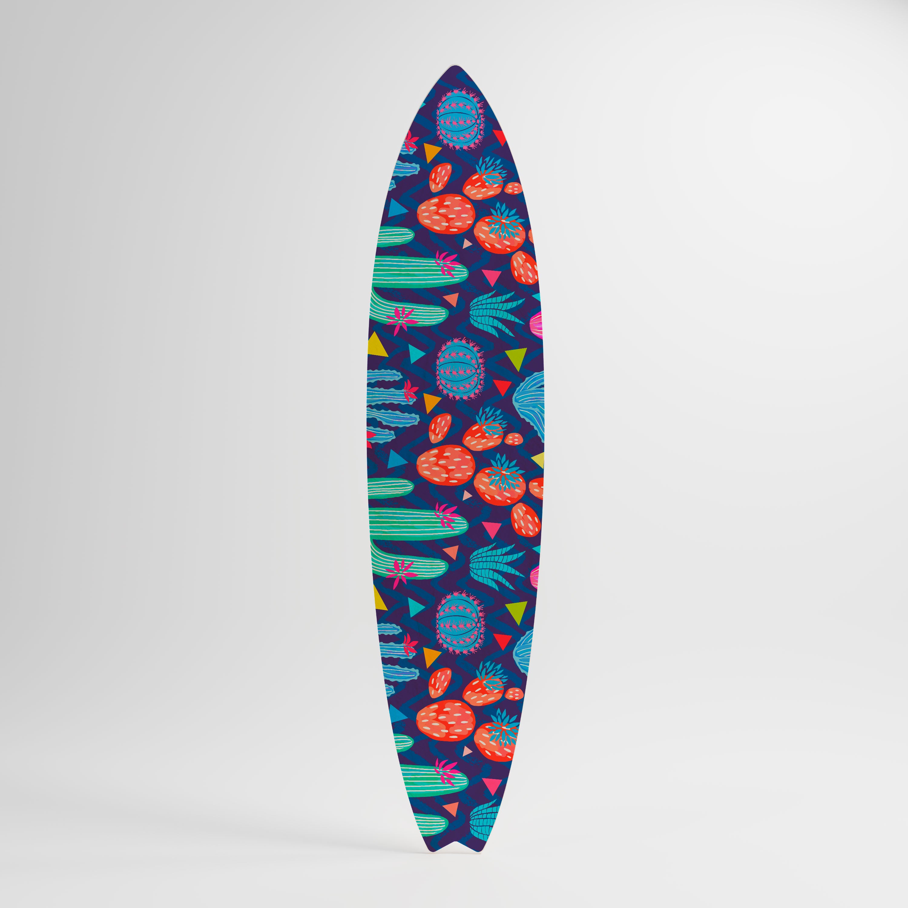 CACTUS VIBES Deko-Surfboard