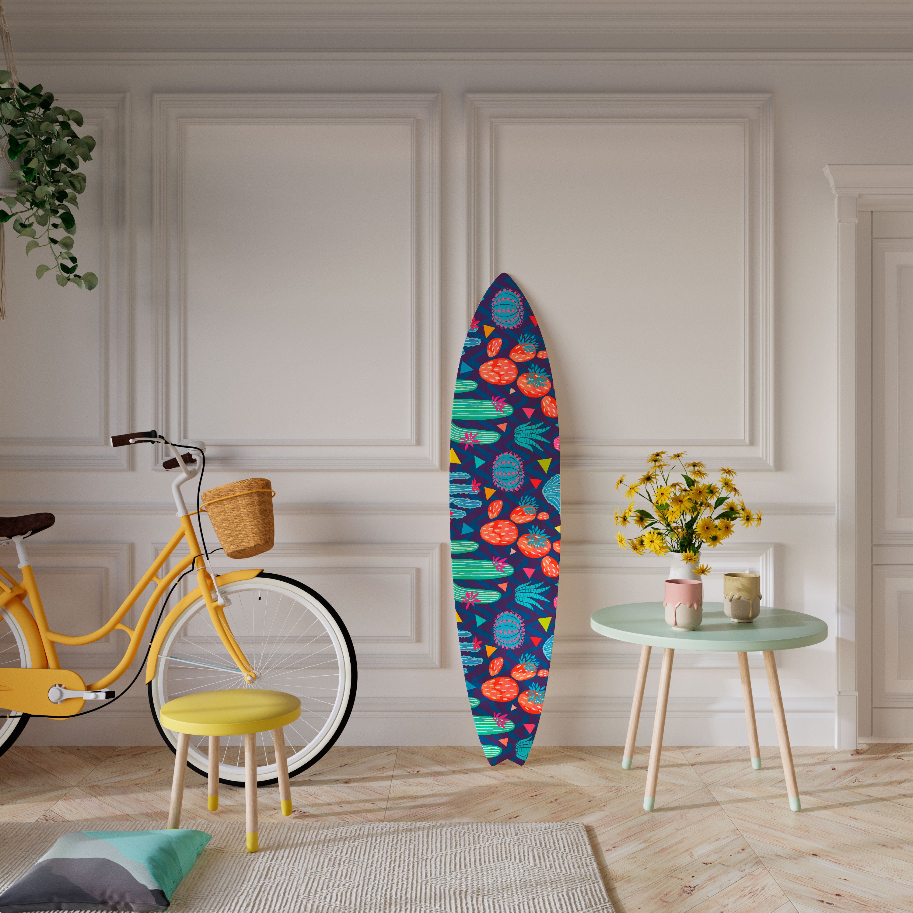 CACTUS VIBES Deko-Surfboard