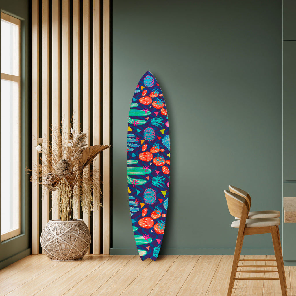 CACTUS VIBES Deko-Surfboard