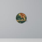 AUTUMN KALEIDOSCOPE Rundes Kunstregal in Eiche-Optik