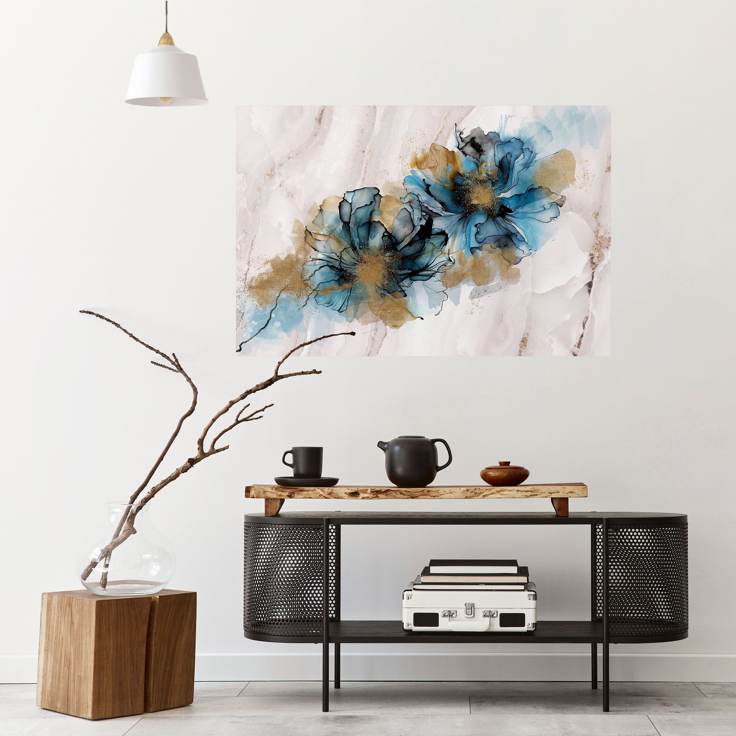 SPLASHED ELEGANCE Selbstklebendes Horizontal-Poster