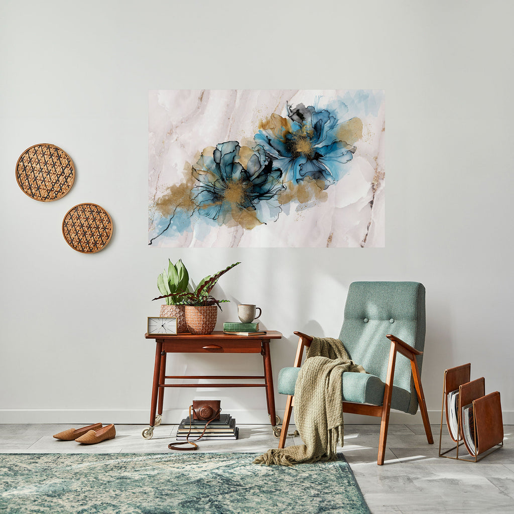 SPLASHED ELEGANCE Selbstklebendes Horizontal-Poster