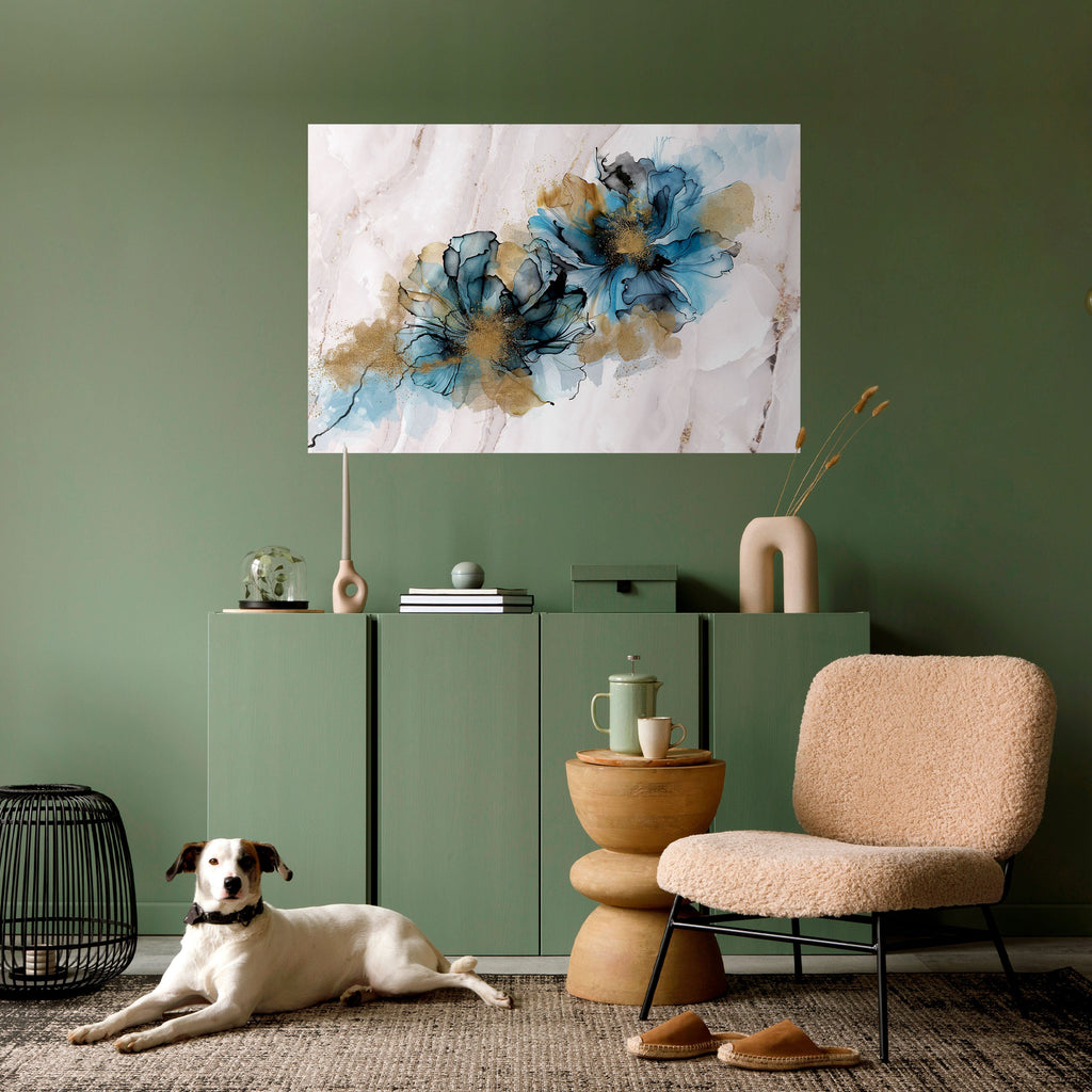 SPLASHED ELEGANCE Selbstklebendes Horizontal-Poster