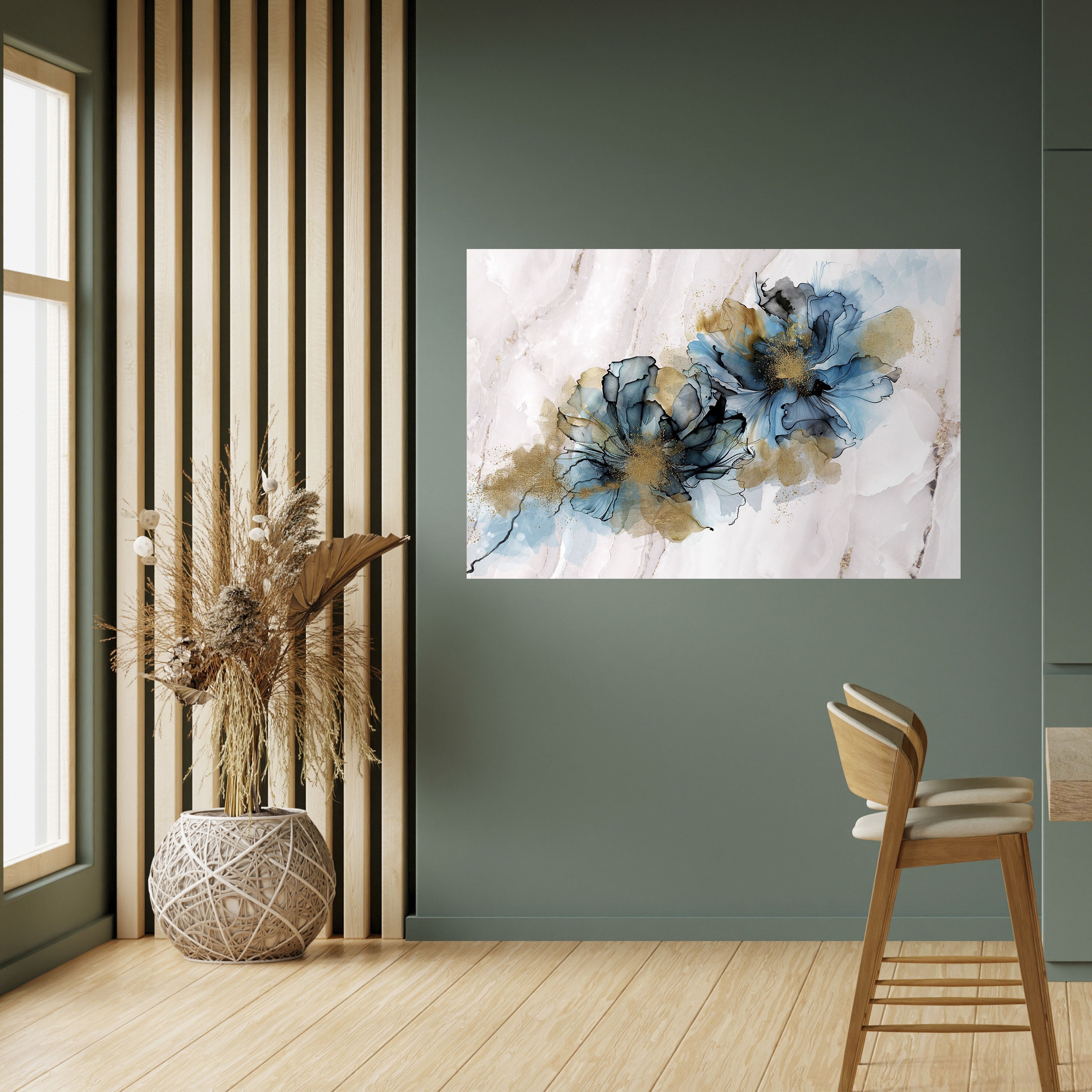 SPLASHED ELEGANCE Selbstklebendes Horizontal-Poster