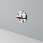 GUMMY BEARS Oval Art Shelf In Black Finish