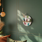 GUMMY BEARS Ovales Kunstregal in Eiche-Optik