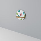 GUMMY BEARS Rundes Kunstregal in Eiche-Optik