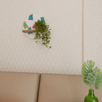 GUMMY BEARS Rundes Kunstregal in Eiche-Optik