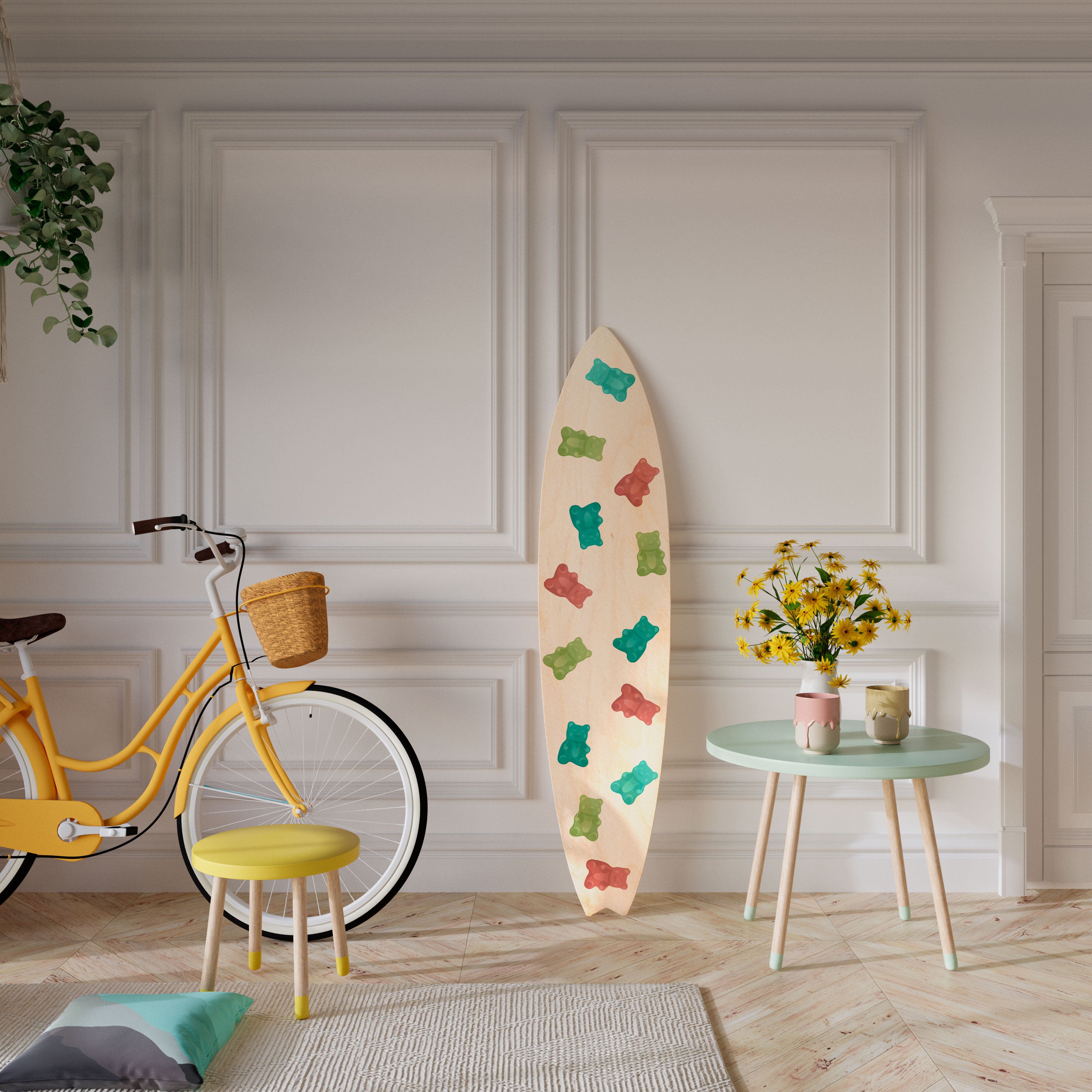 GUMMY BEARS Deko-Surfboard