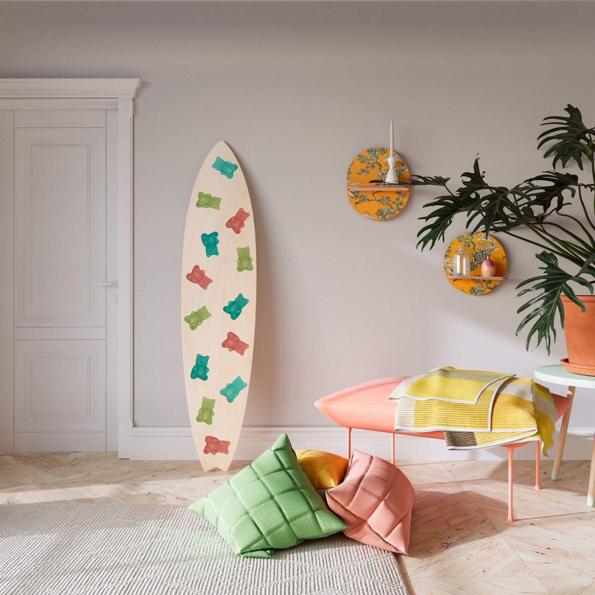 GUMMY BEARS Deko-Surfboard
