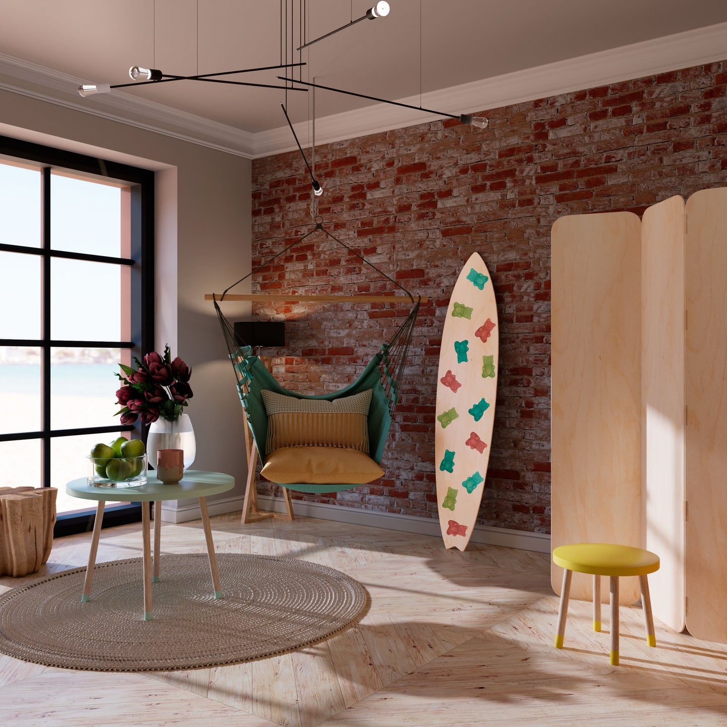 GUMMY BEARS Deko-Surfboard