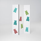 GUMMY BEARS Dekorativer Paravent - 3-teilig