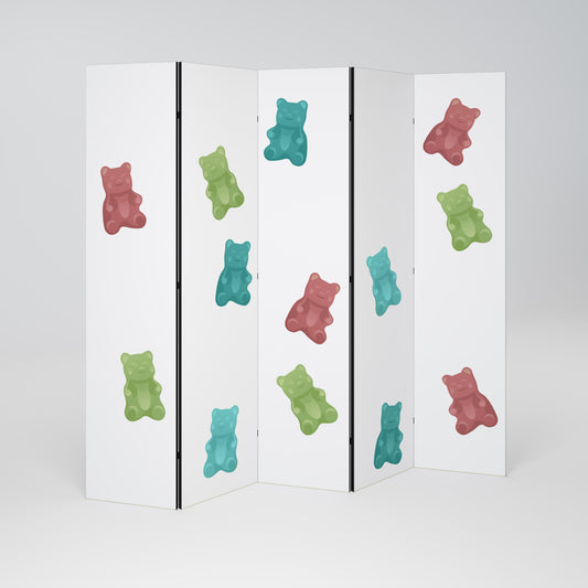 GUMMY BEARS 5-teiliger Paravent