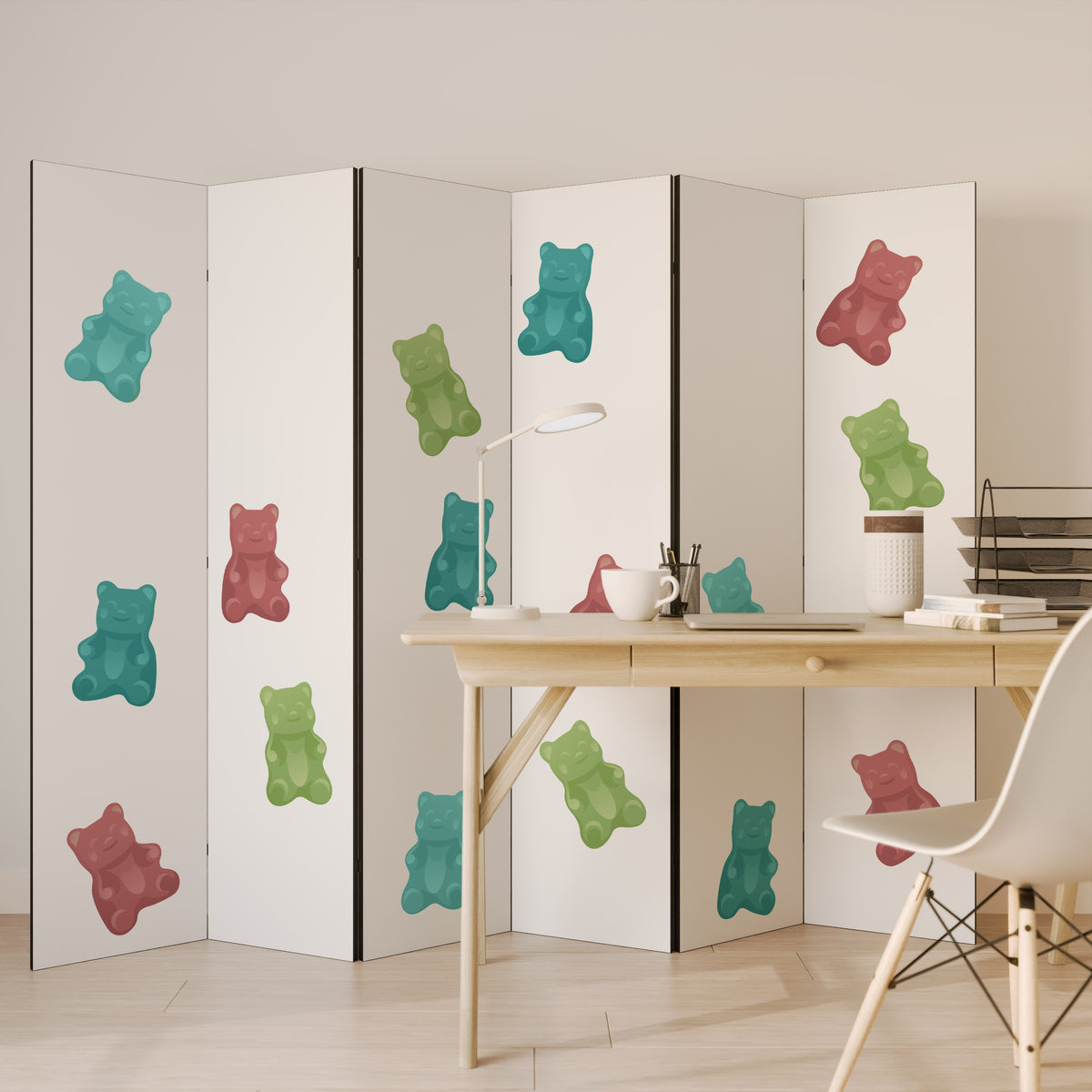 GUMMY BEARS 6-teiliger Paravent