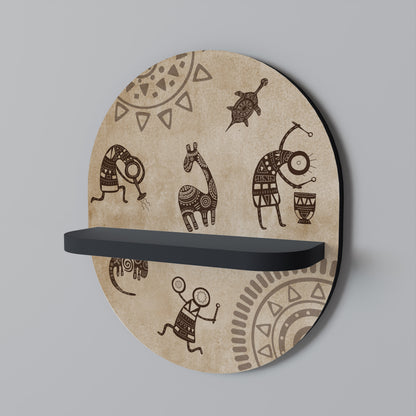 AFRICAN STYLE Art Shelf