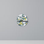 LEMON TREE Oval Art Shelf In Black Finish