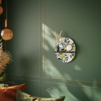 LEMON TREE Oval Art Shelf In Black Finish