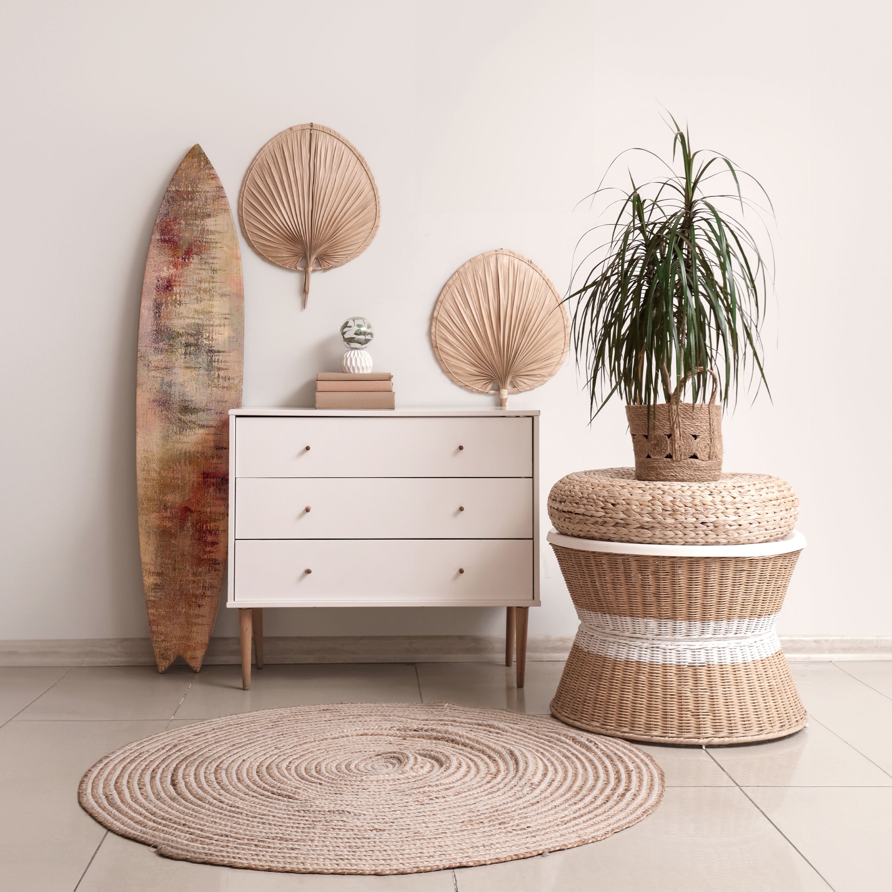VEILED SUMMIT Deko-Surfboard