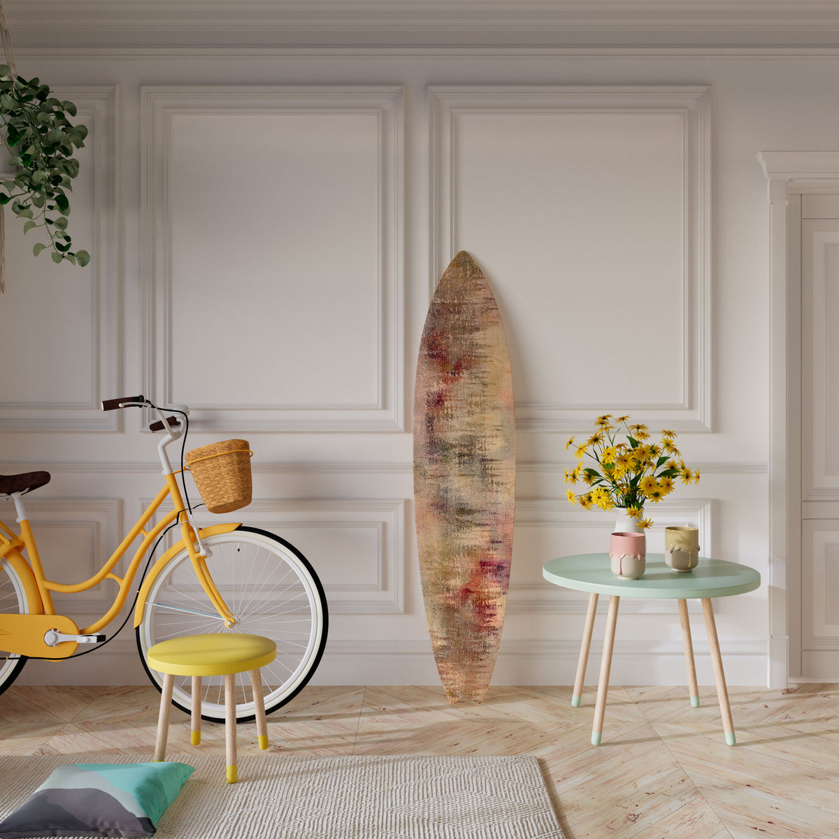 VEILED SUMMIT Deko-Surfboard