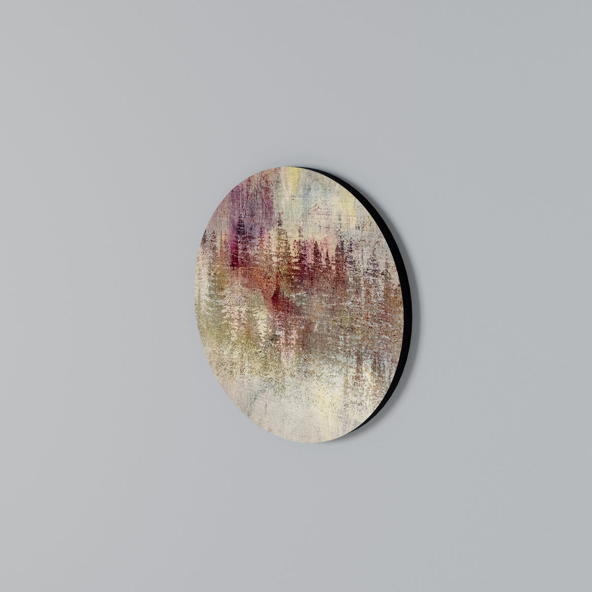 VEILED SUMMIT Round Wall Art