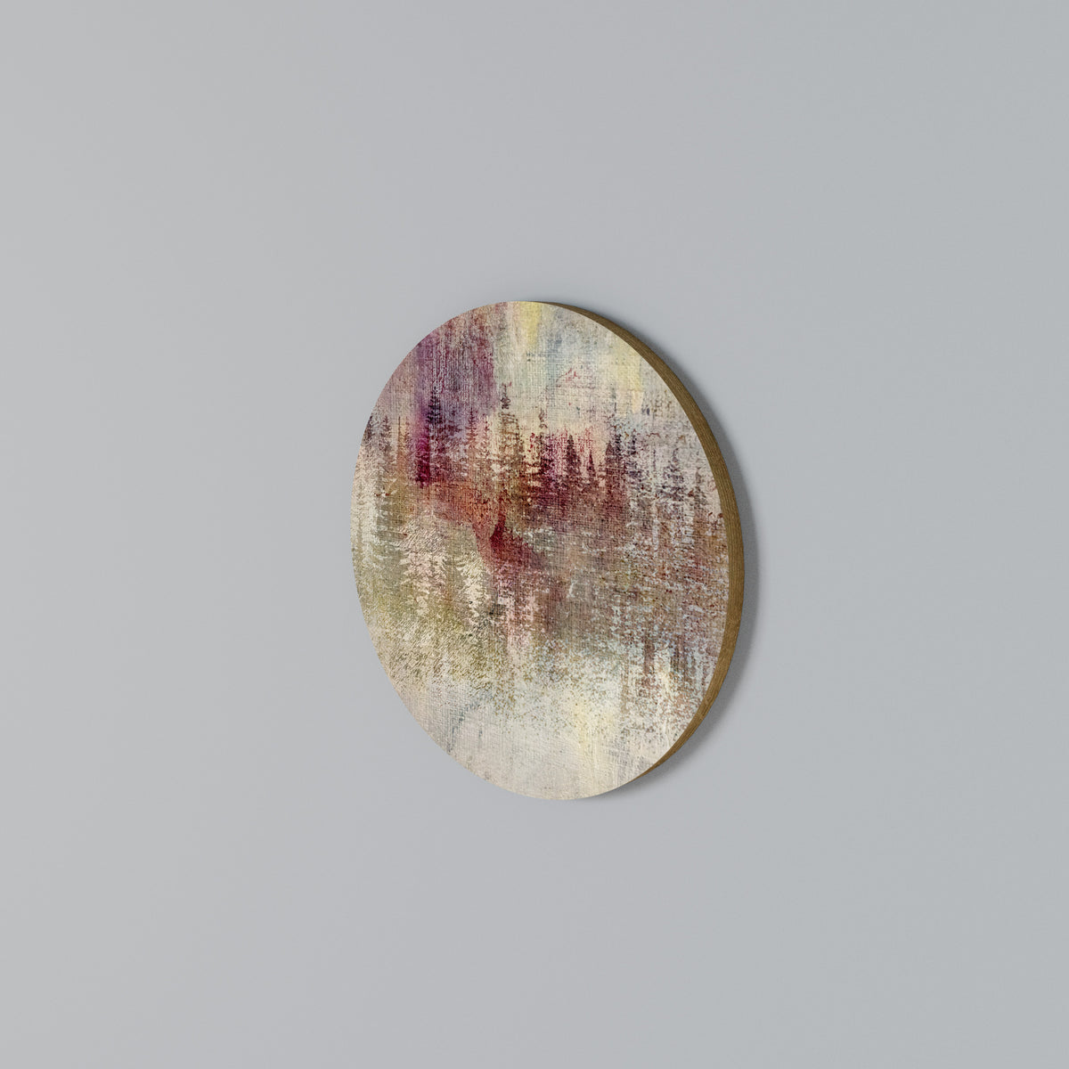 VEILED SUMMIT Round Wall Art