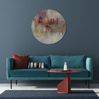 VEILED SUMMIT Round Wall Art