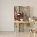 VEILED SUMMIT Dekorativer Paravent - 3-teilig