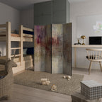 VEILED SUMMIT Dekorativer Paravent - 4-teilig