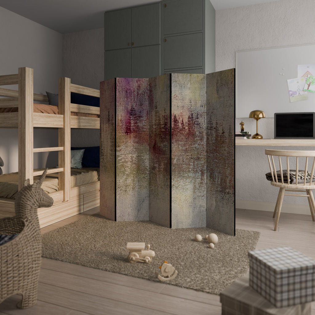 VEILED SUMMIT Decorative 5-Panel Room Divider