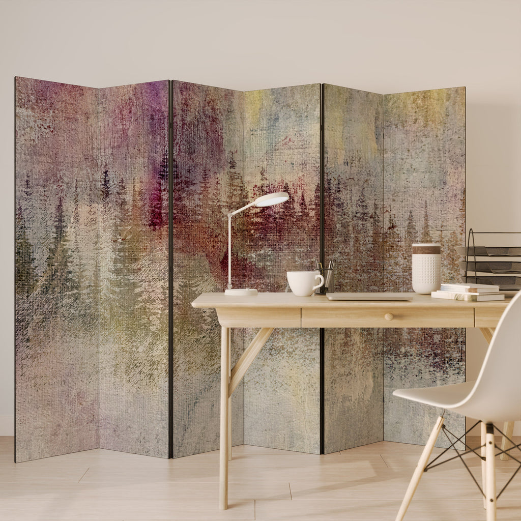 VEILED SUMMIT Decorative 6-Panel Room Divider