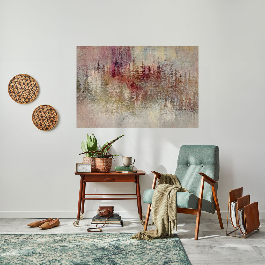 VEILED SUMMIT Selbstklebendes Horizontal-Poster