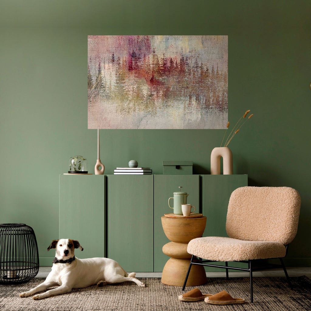 VEILED SUMMIT Selbstklebendes Horizontal-Poster