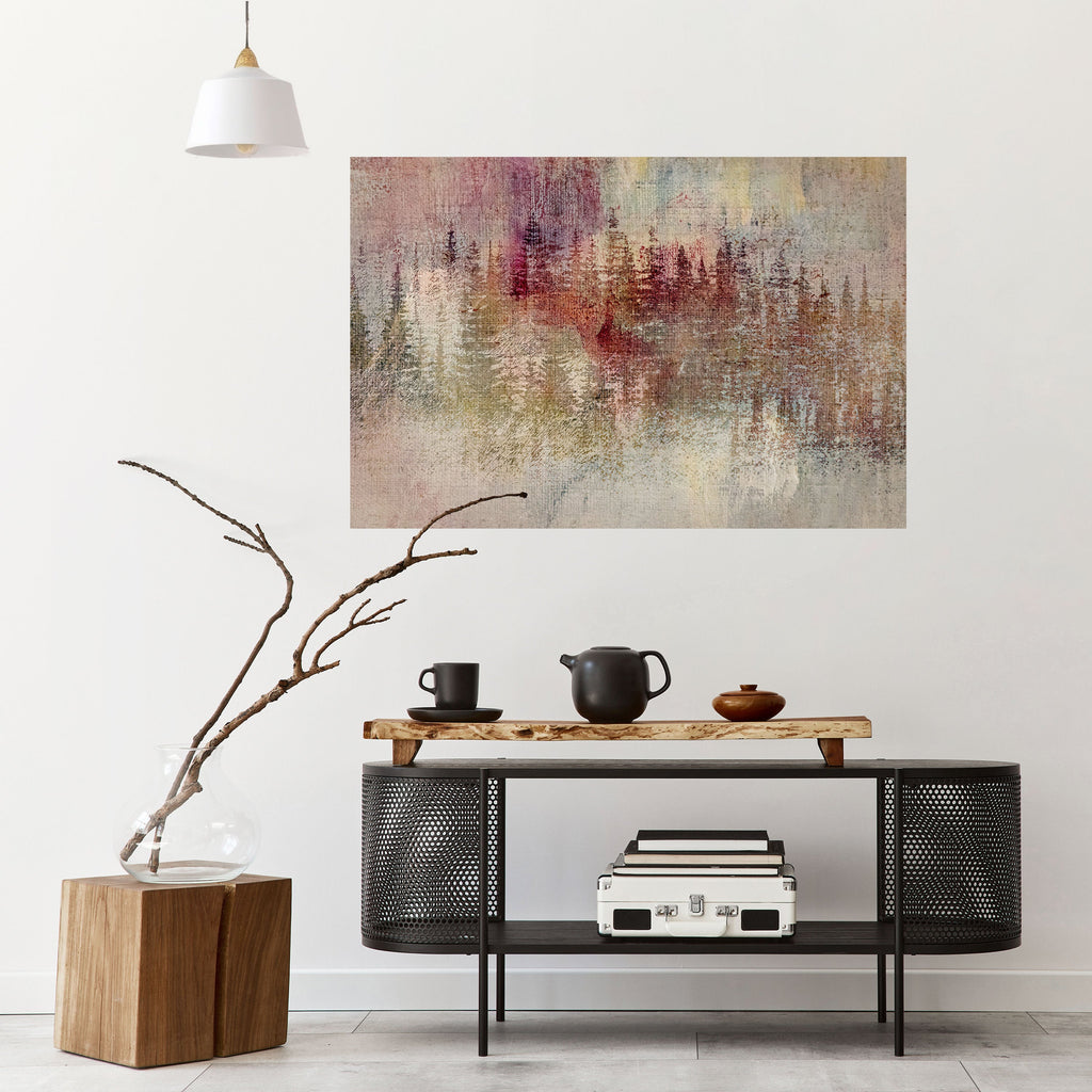 VEILED SUMMIT Selbstklebendes Horizontal-Poster