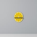 STRENGTHENING LEMON Oval Art Shelf In Black Finish