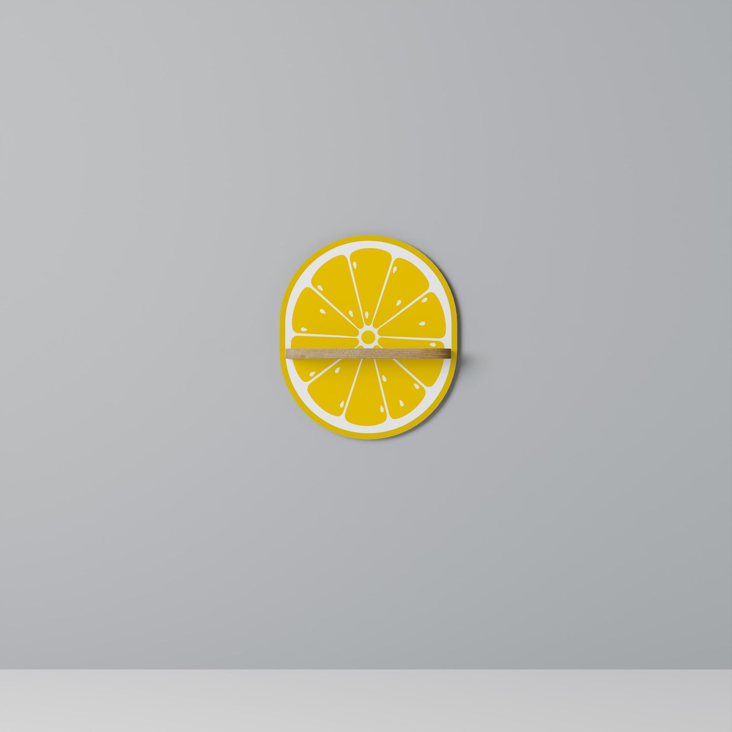 STRENGTHENING LEMON Dekoratives Wandregal