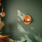 JUICY ORANGE Rundes Kunstregal in Schwarz